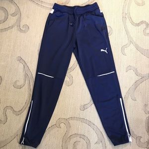PUMA Mens Joggers Navy Size Medium